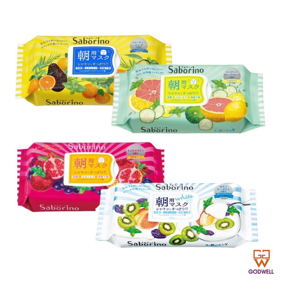 Mặt nạ buổi sáng hương trái cây BCL Saborino Morning Facial Sheet Mask