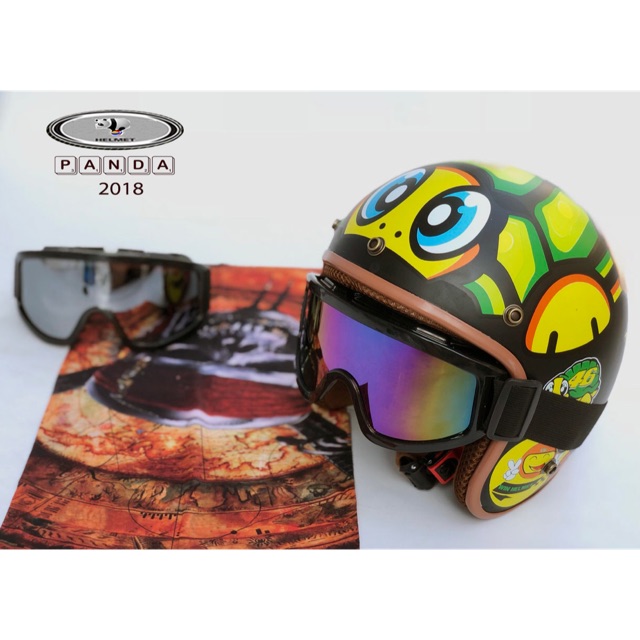 FREESHIP 99K TOÀN QUỐC_[FREE SHIP] COMPO MŨ RÙA 3/4 + KÍNH UV500 to