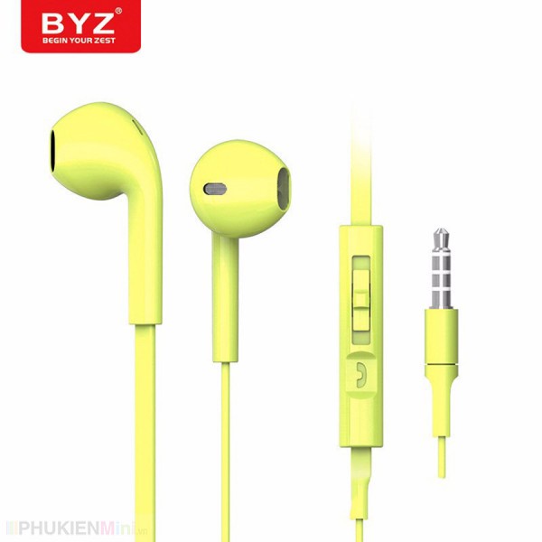 Tai nghe BYZ SE387 S389 Jack 3.5 nhét không đau có micro nghe gọi, điều chỉnh volume to nhỏ