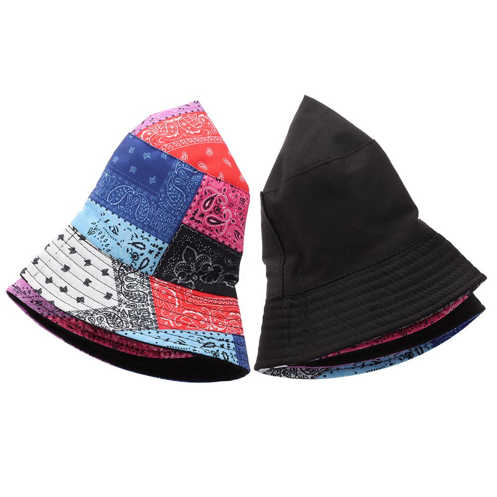 Mũ bucket chống nắng hai mặt in hình Paisley MIHAN1 cho nam và nữ