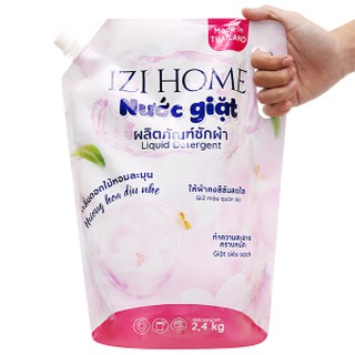 NƯỚC GIẶT IZI HOME - THÁI LAN - HƯƠNG HOA DỊU NHẸ 2.4KG - LƯU HƯƠNG CỰC LÂU - CHÍNH HÃNG