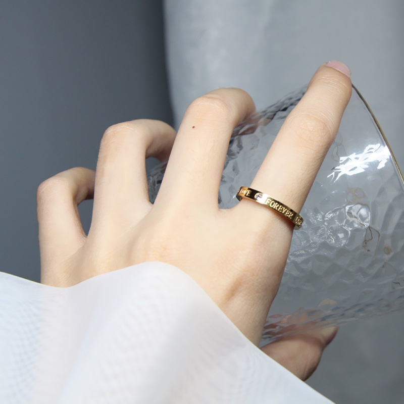 [FreeShip] Nhẫn nữ titan forever love J6-311 - CAM KẾT KHÔNG BAY MÀU