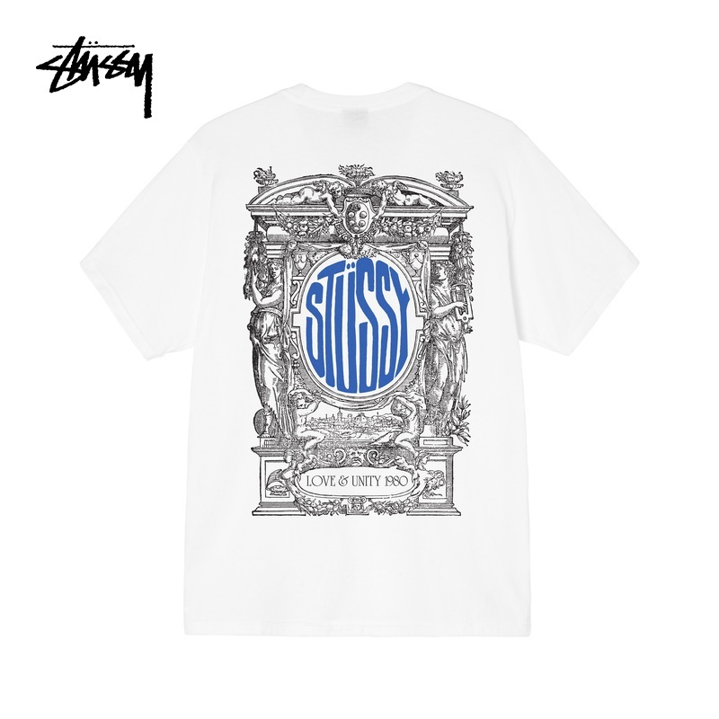 Áo Thun Tay Ngắn In Chữ Stussy Thời Trang Cá Tính Cho Nam 904742Mh