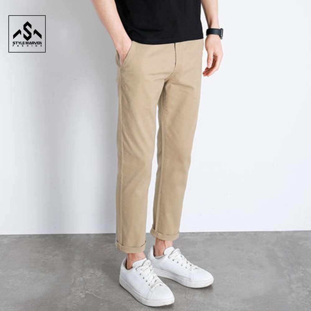 Quần tây âu Chinos nam STYLE MARVEN kiểu dáng Hàn Quốc thanh lịch dễ phối đồ - QUAN SM066C3