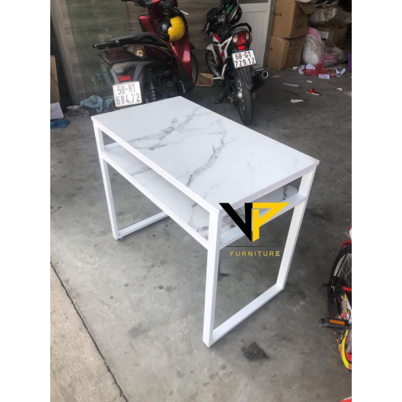bàn nail mặt gỗ giả đá