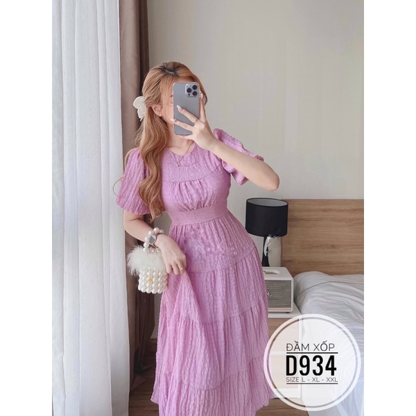 Đầm maxi xốp bigsize