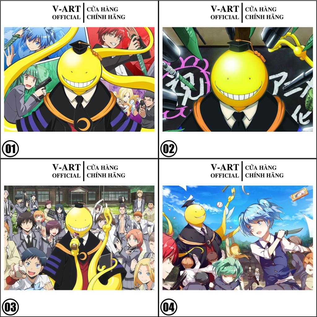 Tranh Anime Lớp Học Ám Sát - Assassination Classroom - Ansatsu Kyoshitsu - Áp Phích Dán Tường Trang Trí Nhà Cửa By V-Art