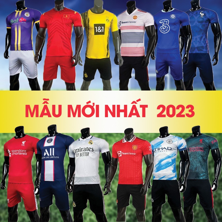 [FREE SHIP] ÁO BÓNG ĐÁ CLB THUN LẠNH CAO CẤP MU,PSG,BARCA,REAL,JUVE,CHELSEA,ARSENAL,MAN CITY,BAYERN,DORTMUND.