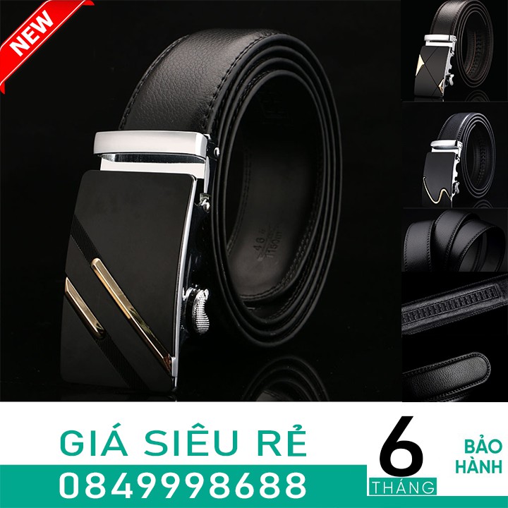 [HOT HOT-HOT] -Thắt lưng da nam cao cấp M2, dây nịt nam da thật rộng 35mm khóa tự động mạ ti tan