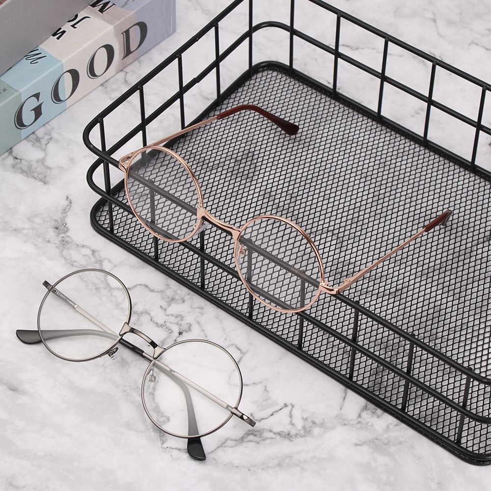 Mắt Kính Đọc Sách Gọng Tròn Bằng Kim Loại Tầm Nhìn Linh Hoạt Thời Trang Mới +1.00~+4.0