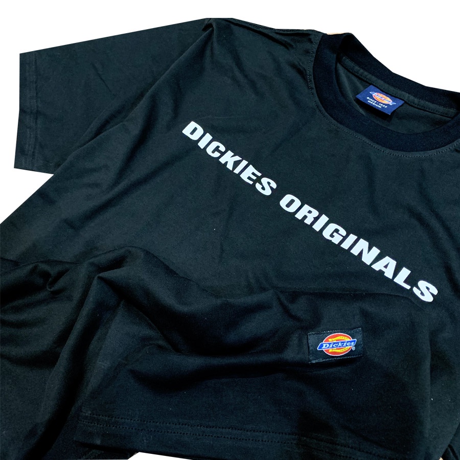 Áo thun nam nữ unisex Dickies tay ngắn in chữ ngực, chất cotton 100% chính hãng - Helistore