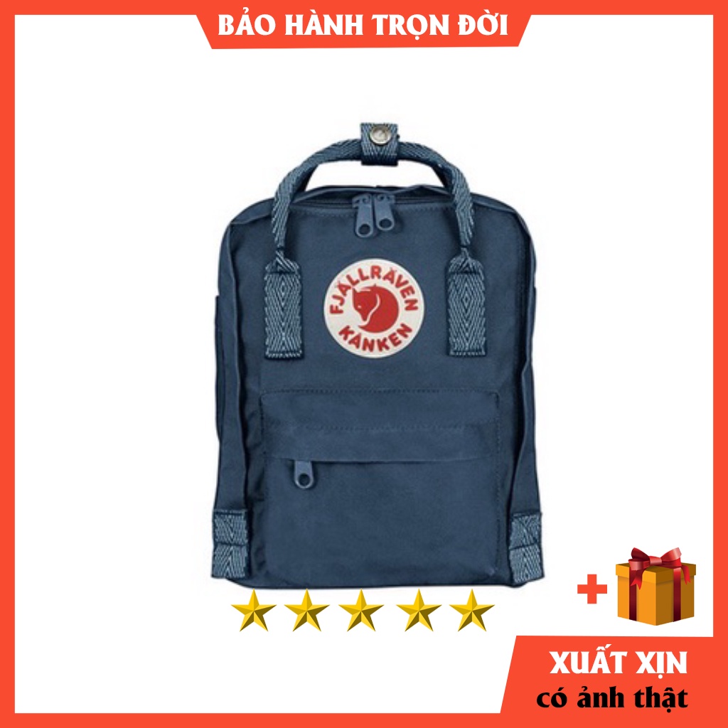 Balo Fjallraven Kanken Rainbow Mini quai cầu vồng  ⚡️  HÀNG XUẤT DƯ   ⚡️ Vải chống thấm nước tuyệt đối