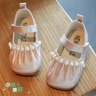 Giày Búp Bê Công Chúa Đế Mềm Chống Trượt Đính Ngọc Trai Thời Trang Hàn Quốc Cho Bé Gái Lea