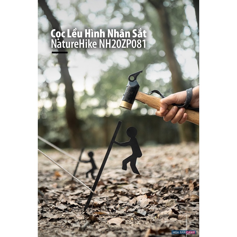 Cọc Lều Hình Nhân Sắt NatureHike NH20ZP081