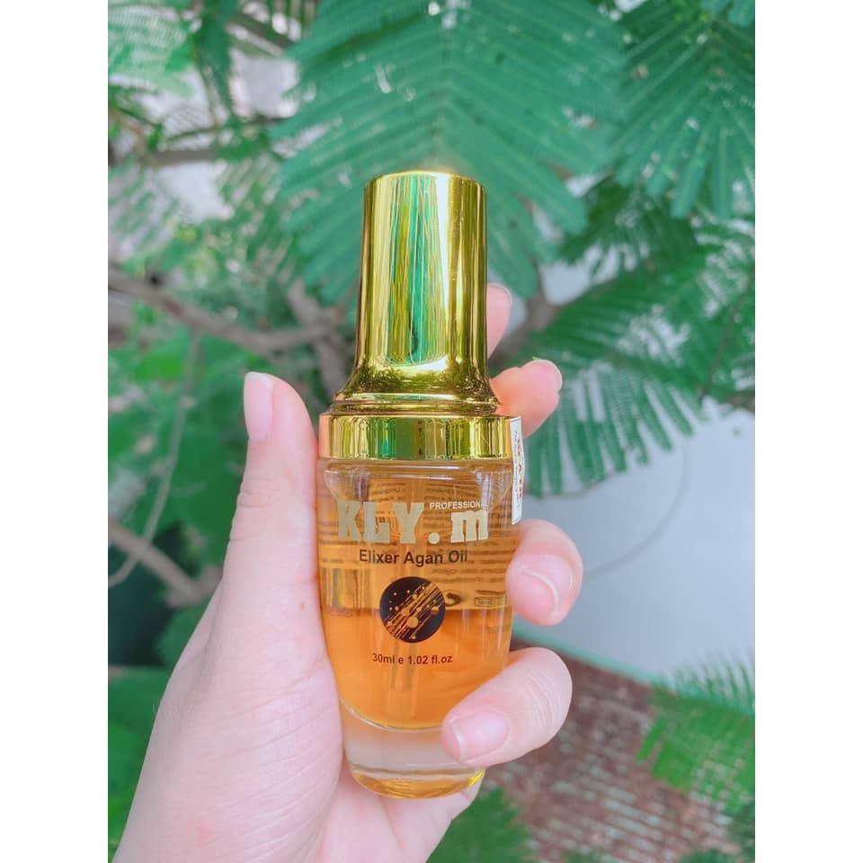 TINH DẦU DƯỠNG TÓC KLY.M ELIXER ARGAN OIL PHỤC HỒI TÓC HƯ TỔN MỀM MƯỢT 30ML