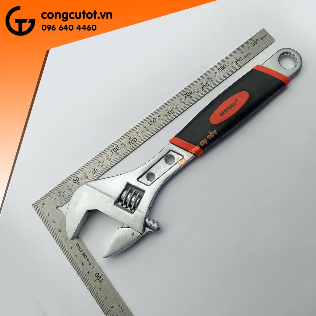 Mỏ lết cán vặn ốc bọc cao su Century