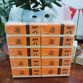10 gói giấy ăn Moxinro, gấy ăn gấu trúc Moxinro, giấy vệ sinh,