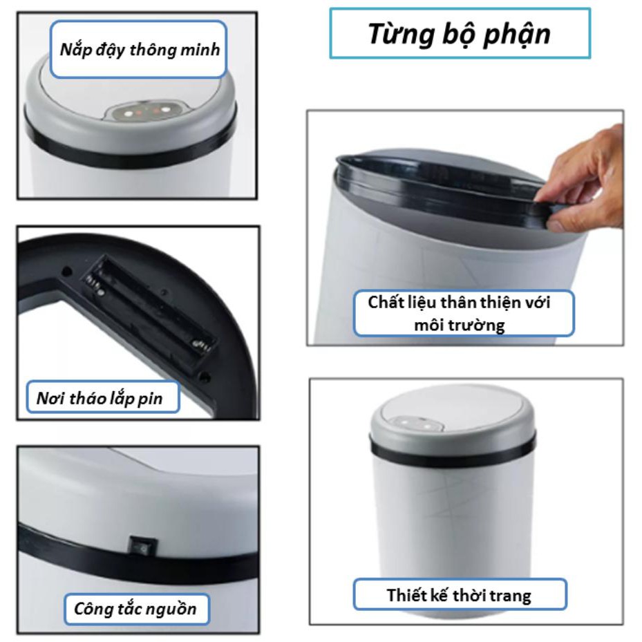 THÙNG RÁC THÔNG MINH SMART BIN - GỌN GÀNG THẨM MĨ - Home and Garden