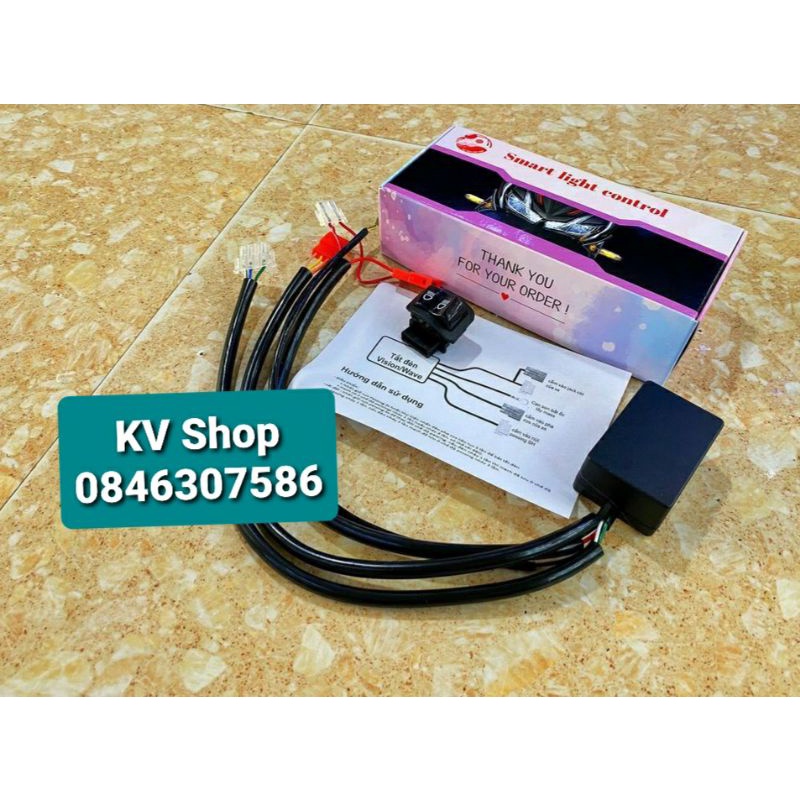 Mạch tắt đèn/ mạch passing xe [ Winner X/ SH/ Lead/ Airblade/ Vision/ Wave RSX/ Wave/ Wave RSX ], kèm công tắc, BH 1 năm