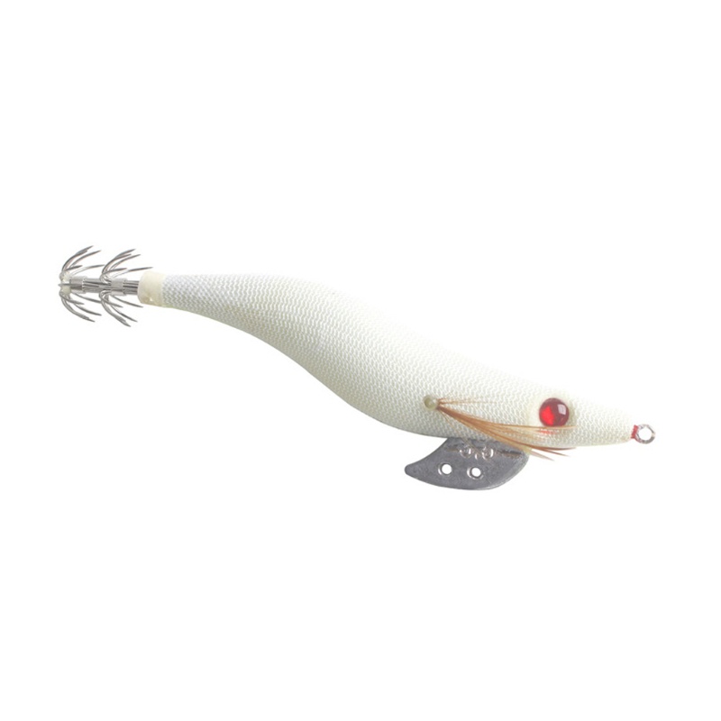 Móc Treo Dù Hai Lớp Hình Con Tôm Bằng Gỗ Màu Trắng Dạ Quang 13 3cm