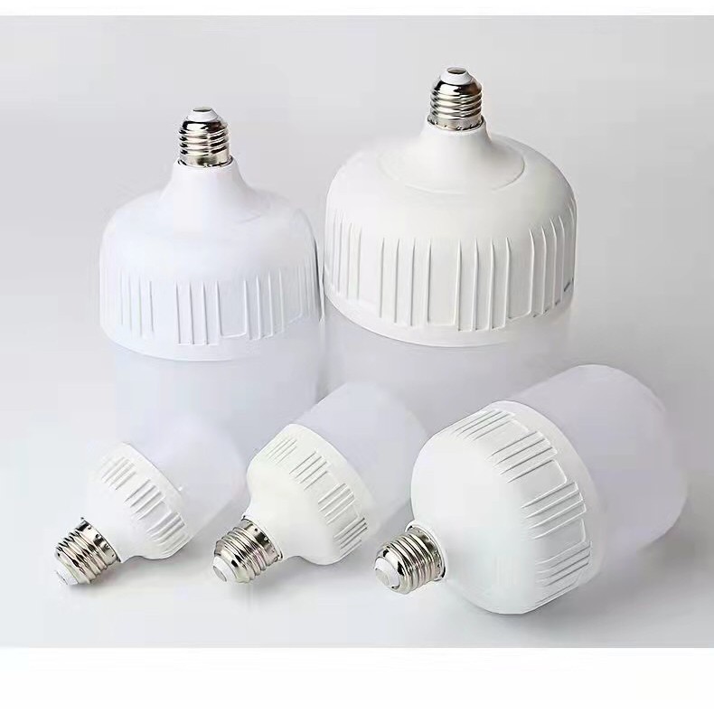 Bóng Đèn Led 50W 40W 30W 20W 15W 10W 5W Bulb Trụ Nhựa Siêu Sáng,Tiết Kiệm Điện, ( MUA 10 TẶNG 1 BÓNG BÚP trụ 5w)