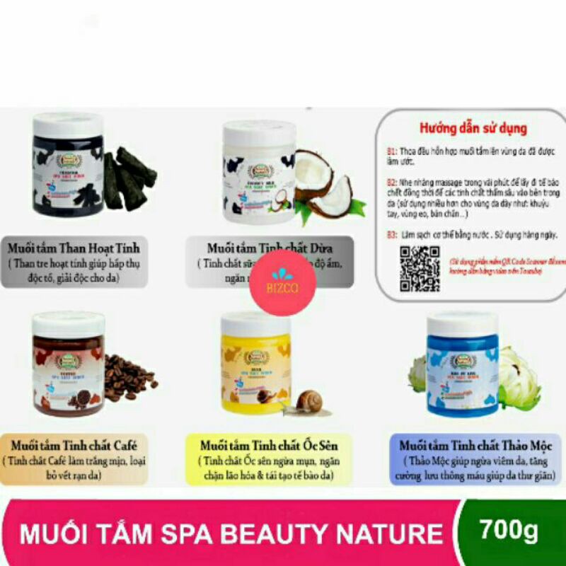 MUỐI TẮM TẨY DA CHẾT THÁI LAN BEAUTY NATURE