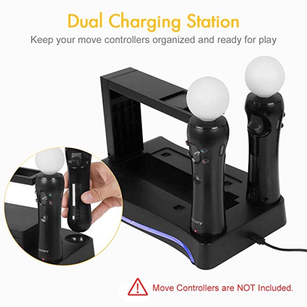 Giá đỡ sạc lưu trữ PS4 PS Move VR 4 trong 1 tiện dụng