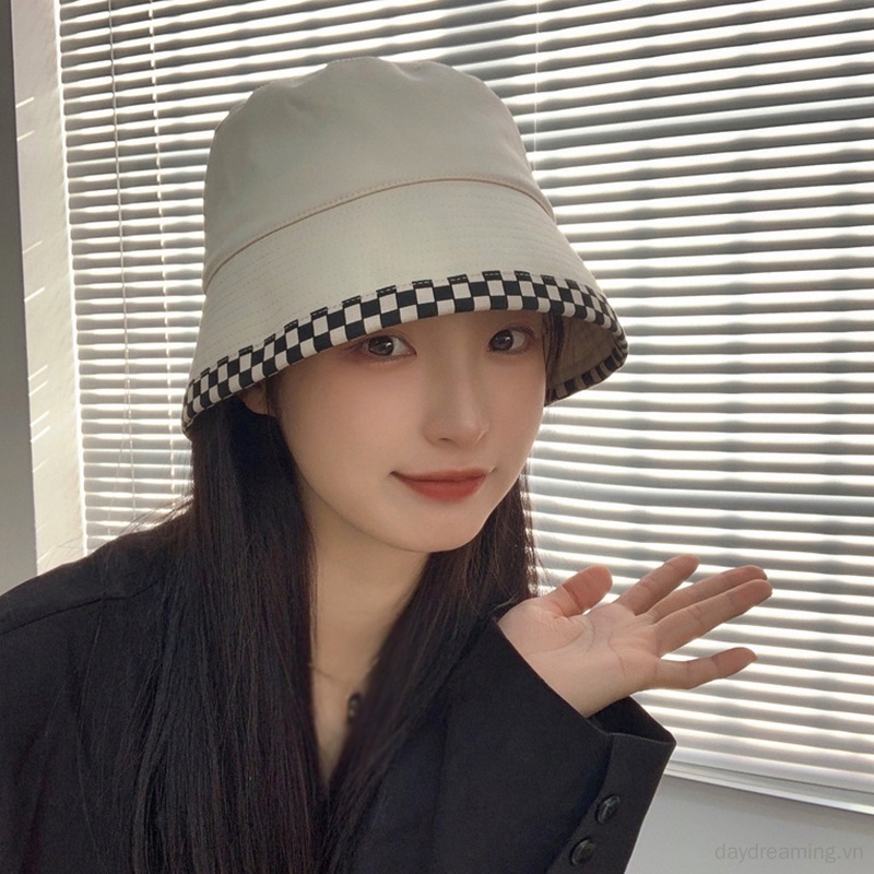 Nón Vành Họa Tiết Caro Thời Trang Dành Cho Nam Nữ