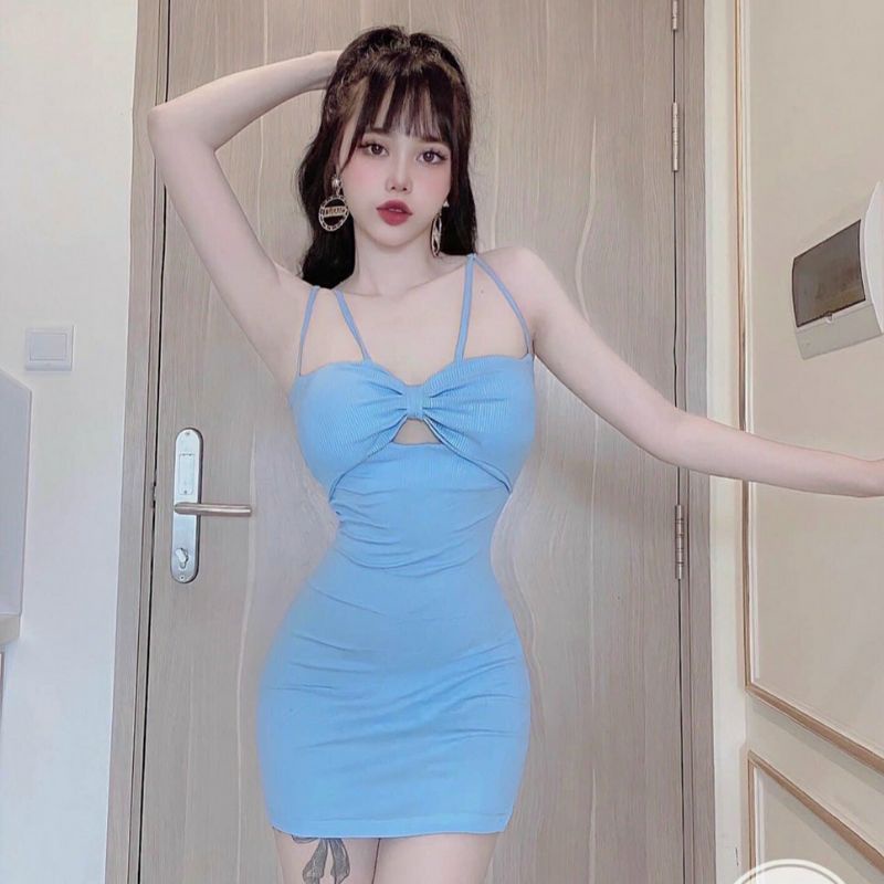 Đầm body đầm ôm cột dây kiểu mới cực sexy nóng bỏng Đ21 (giá sỉ) Lissa