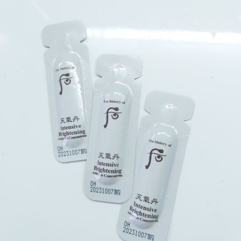 [Mới-Hot] Tinh chất siêu dưỡng trắng mờ sạm nám và trẻ hóa làn da hiệu quả Whoo Brightening Ampoule 1ml