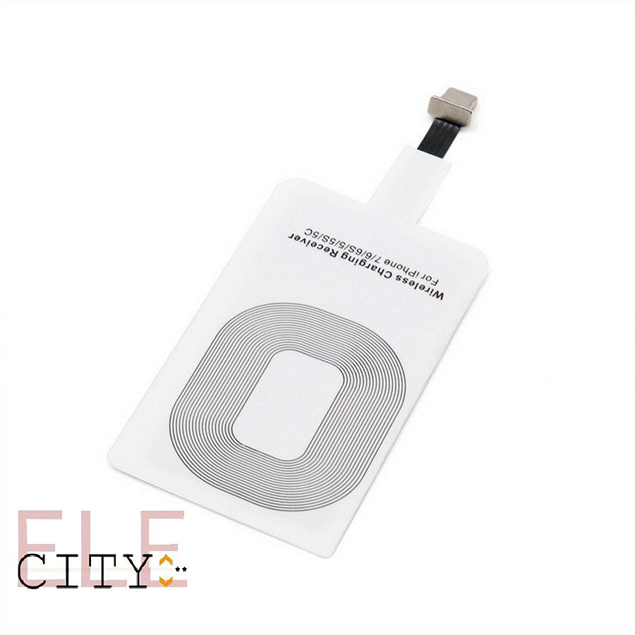 111ele} Wireless Charger Adapter Wireless Receiver Type-C/Android/Apple Interface