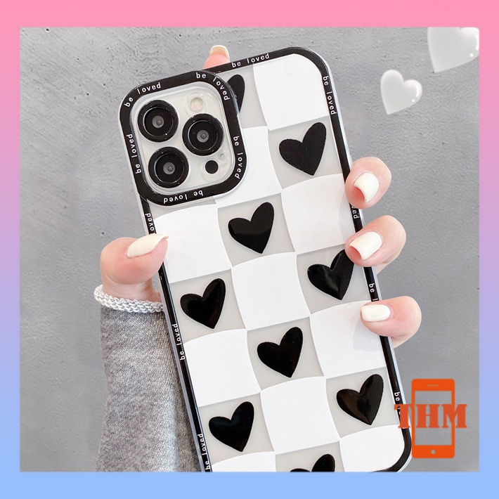 Ốp Điện Thoại Kẻ Sọc Trái Tim Cho iphone 6/6plus/6s/6splus/7/7plus/8/8plus/x/xs/xr/xsmax/11/12/13/pro/max/plus/promax/-267