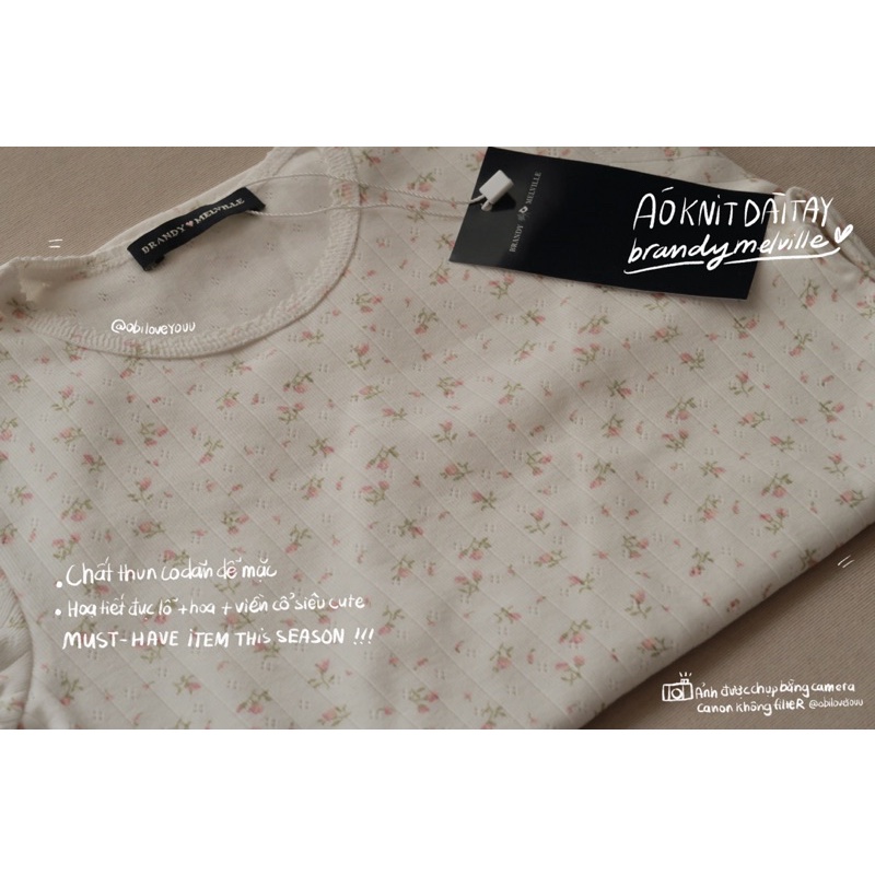 Obiloveyouu - Áo knit dài tay Brandy