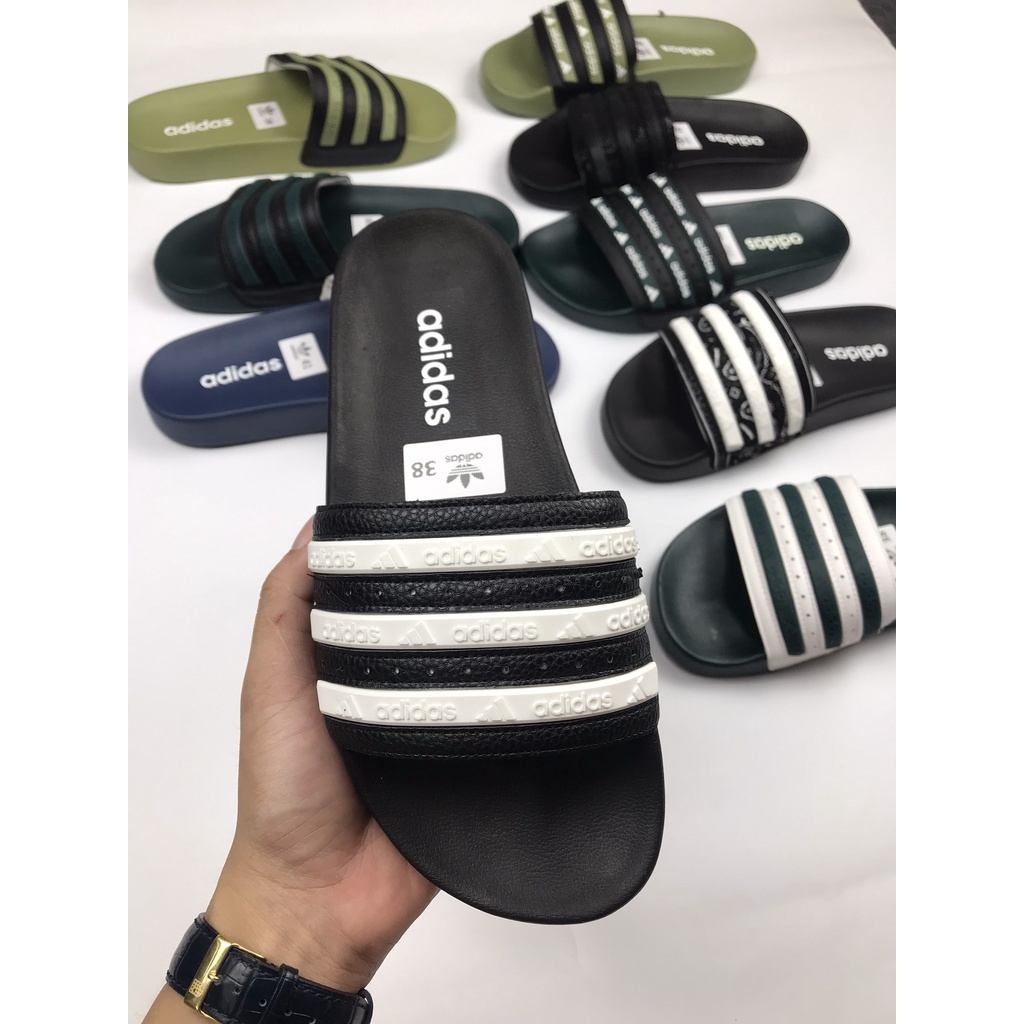 [FREE SHIP] Dép Nam adidas cao cấp, Dép đẹp chống nước, Dép đế chữ Adidas, Dép HỌA TIẾT Cực HOT