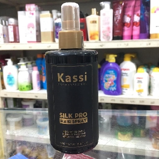 Xịt dưỡng tóc khô xơ, hư tổn kassi Silk Pro Hair Spray 250ml, chính hãng hàng công ty