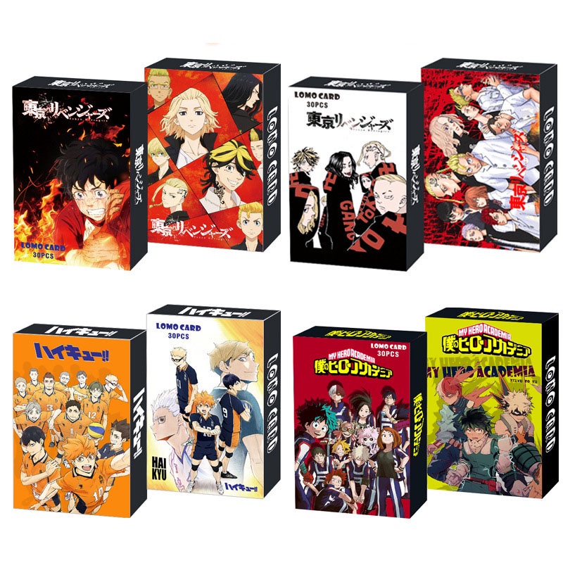 Bộ 30 thẻ bài in hình anime tokyo avengers naruto độc đáo