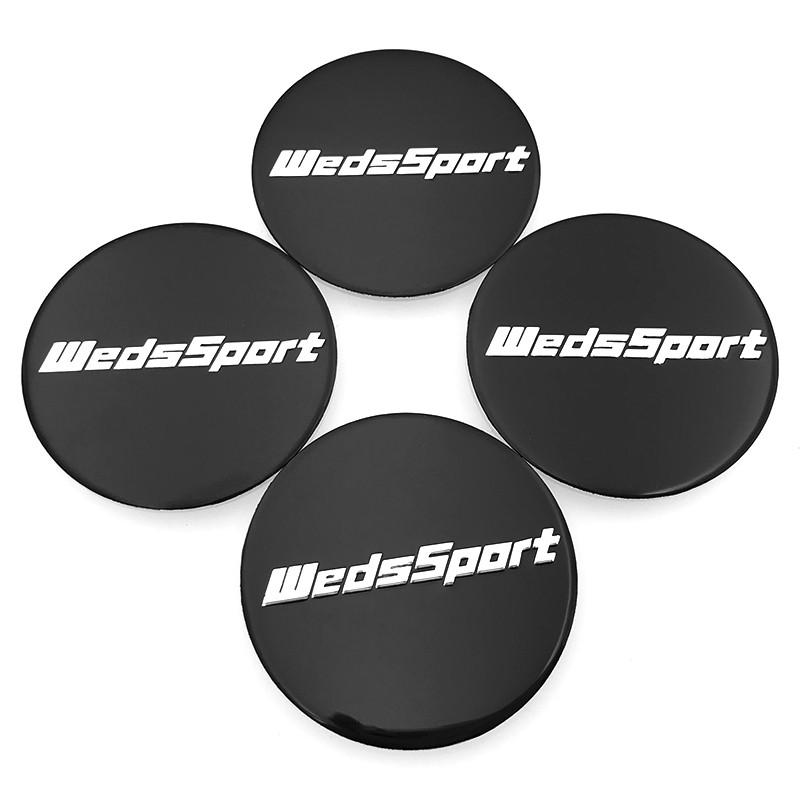 Set 4 Nắp Logo Wedssport 45mm Gắn Trục Bánh Xe Hơi