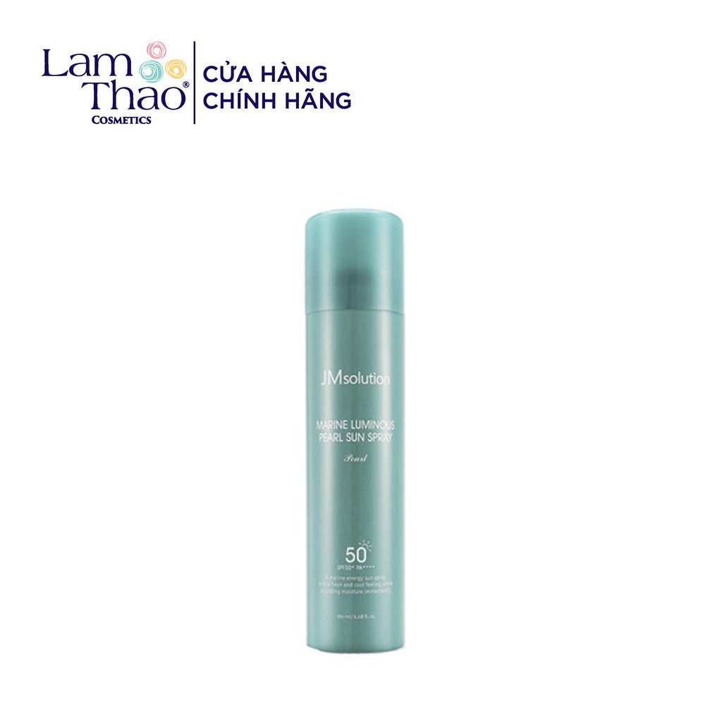 Chống Nắng Dạng Xịt Chiết Xuất Ngọc Trai Trắng Da Cấp Ẩm JM Solution Marine Luminous Pearl Sun Spray SPF 50+ PA++++