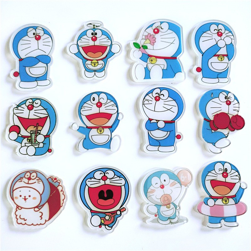 Huy hiệu cài áo, balo hình DORAEMON DOREMON dễ thương cute mẫu ngẫu nhiên MON0064