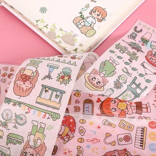 Sticker bé gái cute - mjstore