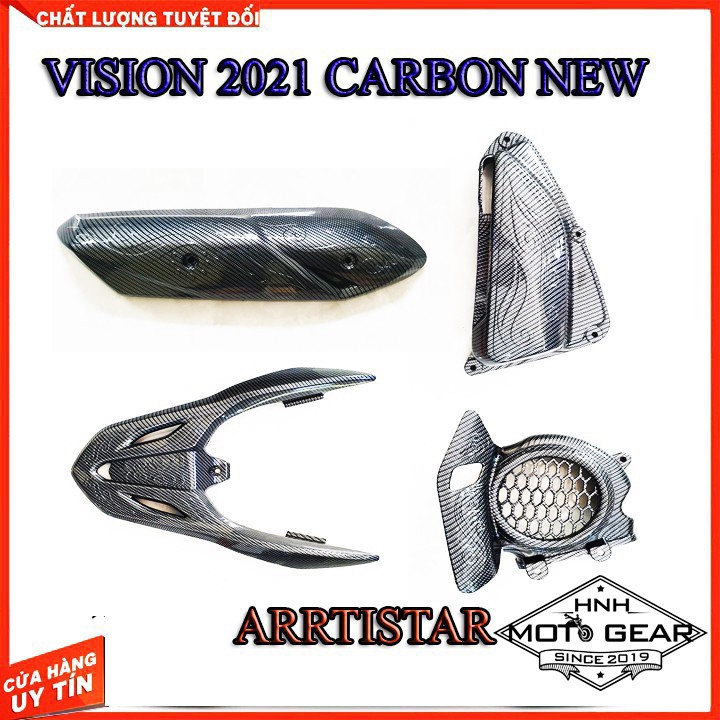 Ốp Carbon Vision 2021 Chính Hãng Artista ( 5 Món )