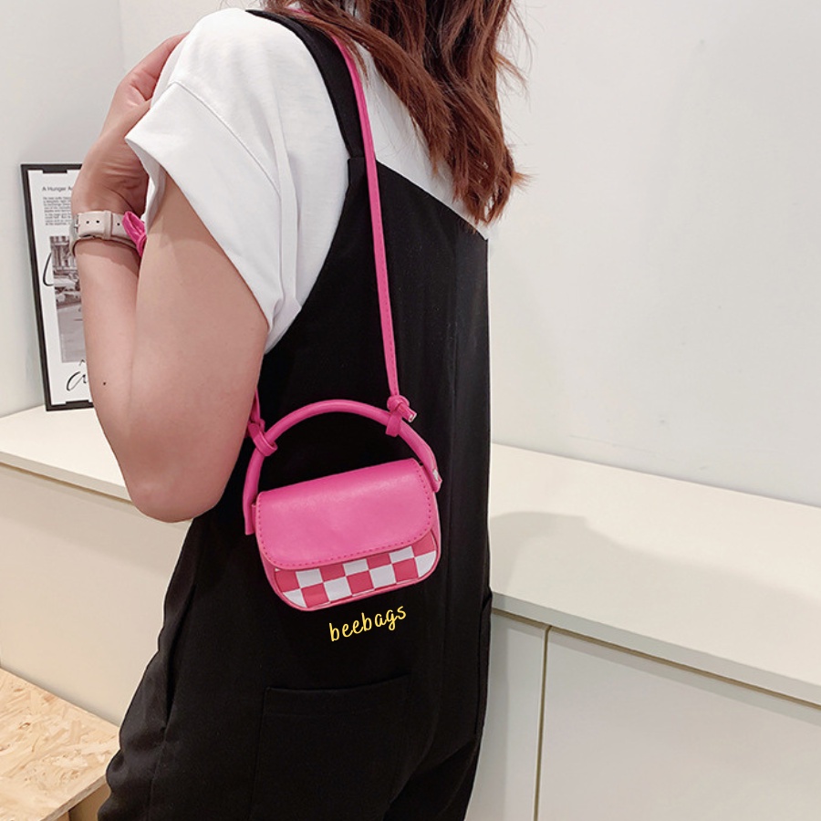 Túi Mini Cầm Tay Họa Tiết Caro Có Dây Đeo Chéo Cá Tính Dễ Phối Đồ | TX41 | Túi Nữ Mini Xinh Đựng Vừa Son Đi Chơi, Cafe