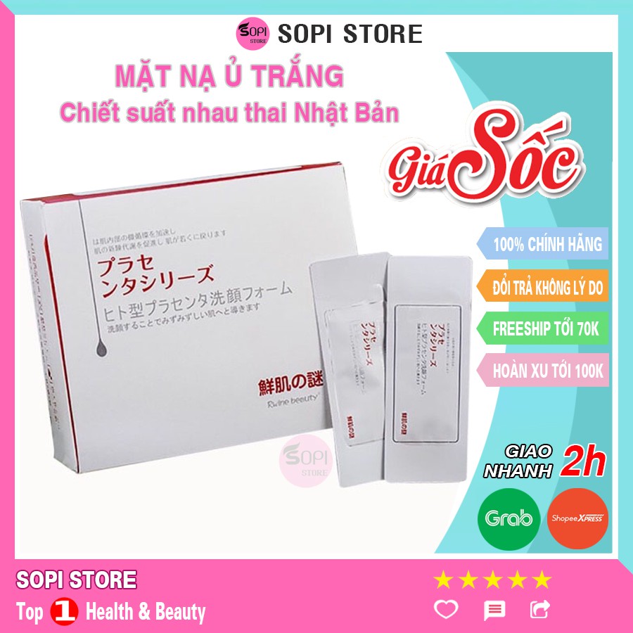 [Auth 100%] Mặt nạ ủ trắng chiết suất nhau thai Nhật Bản mẫu mới nhất - Sopi Store
