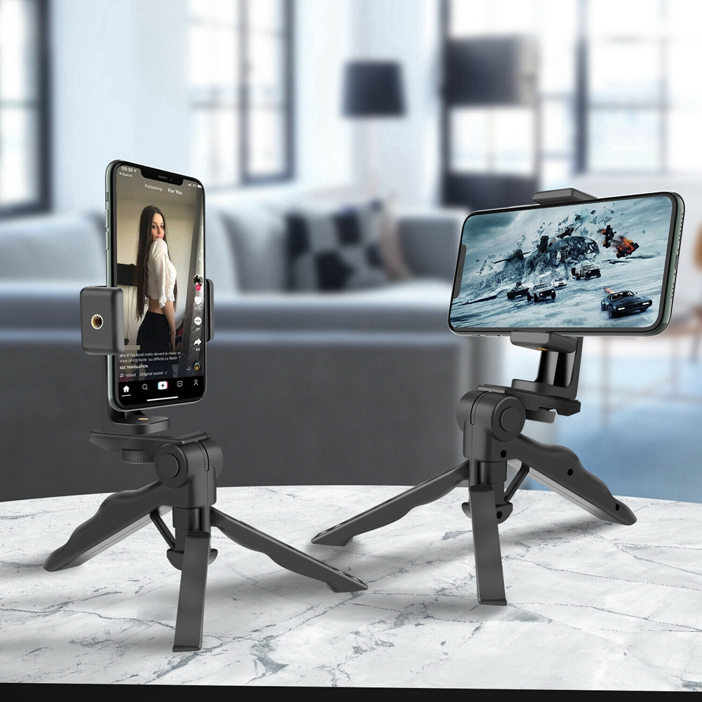 Chân đỡ màn hình/ chân đỡ và kẹp cho máy ảnh Tripod 2 trong 1 có thể điều chỉnh góc 360 độ tiện dụng