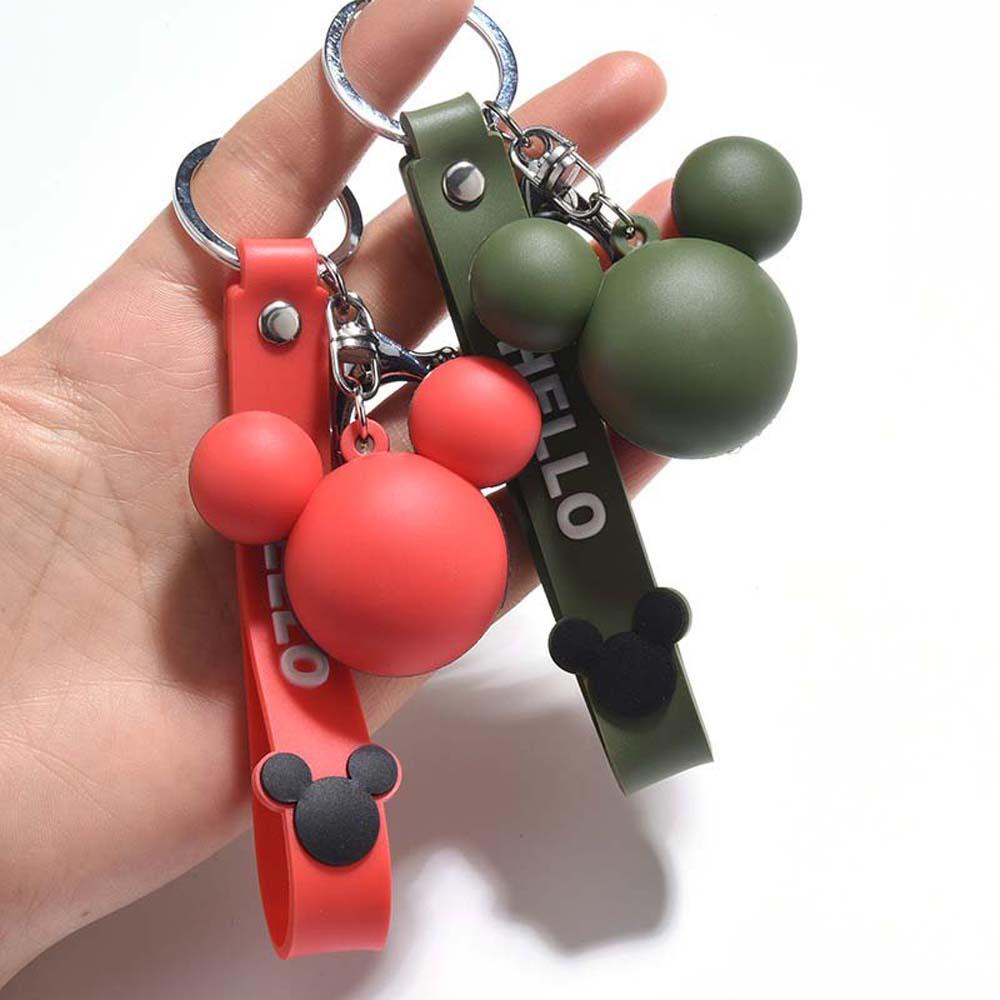 Móc Khóa Hình Chuột Mickey Hoạt Hình Đáng Yêu Bằng PVC