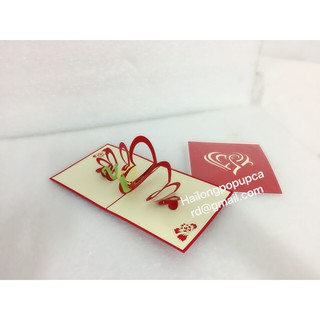 Trái Tim 1 - Love - Thiệp 3D