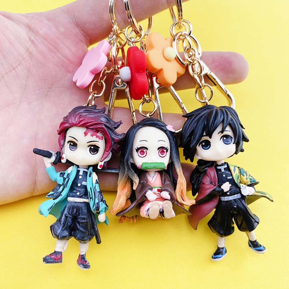 Móc Khóa Pvc Hình Nhân Vật Hoạt Hình Demon Slayer