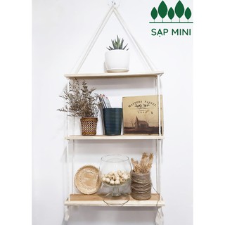 Kệ gỗ trang trí treo tường 30x10 cm, gỗ quế nguyên tấm, tặng kèm móc treo