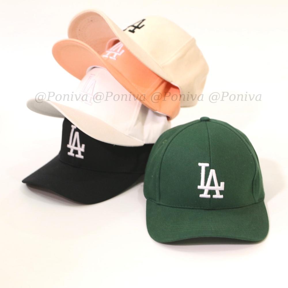 Mũ lưỡi trai ❤️ Nón kết thêu chữ L...A.... chất kaki cao cấp form unisex phong cách Ulzzang Thời trang PONIVA siêu hot