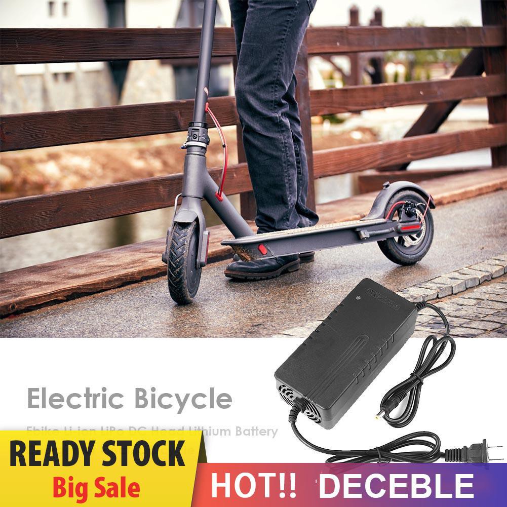 Deceble Ebike Li-ion LiPo DC Head Lithium Battery Charger for Electric Bicycle